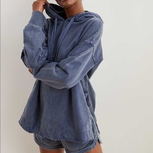 aerie navy sunwashed desert hoodie
